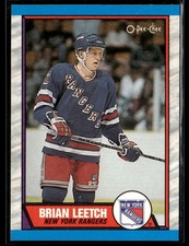 1989-90 O-Pee-Chee Brian Leetch #136 HOF Rookie Card RC picture