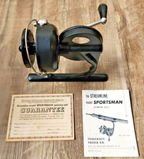 Vtg NOS TRUECRAFT TACKLE CO Streamline Sportsman Spinning Reel MINT Paperwork picture