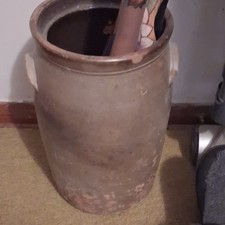 Peter Herrmann Antique crock brown Pottery 1800s Baltimore Maryland #5738 picture
