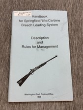 Vintage Handbook Springfield Rifle Carbine Breech Loading System Rywell 1955 PB picture