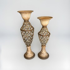 Artmax Lotus Candle Holders Pair 19 Inches 17