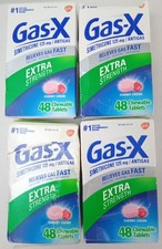 4x Gas-X Chewable Tablets LOT Cherry Creme 48 ct EXP 2/2027 picture