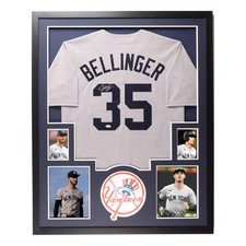 Cody Bellinger Signed Framed New York Yankees Grey Jersey Autographed JSA COA picture