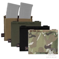 KRYDEX Tactical Double 5.56 Magazine Mag Pouch Elastic Open Top MOLLE Webbing picture