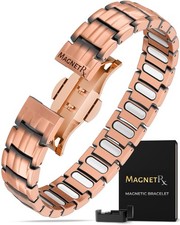 MagnetRX® Copper Magnetic Bracelet Energy Therapeutic Healing Arthritis Men picture