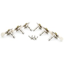 6pcs Vintage Classical Guitar Tuning Pegs Machine Heads 1:15 Geared Open Tuners picture