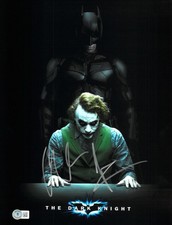 Christian Bale Signed Autograph The Dark Knight 11X14 Photo BAS Beckett Batman picture