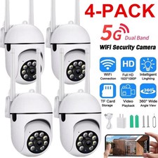 4 Pack Wireless 5G WiFi 1080P Security Camera System Smart Outdoor Night Vision picture