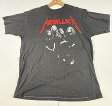 Vintage Metallica and justice for all band t-shirt 1988 grunge metal single stit picture