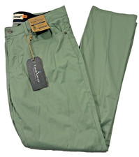 NEW Tailor Vintage New Canaan Slim Fit Stretch Pants Chinois Green Men’s 36x32 picture