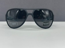 Enni Marco Men Pilot Sunglasses Black Y2K Curved Aluminum picture