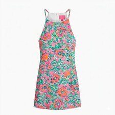 NWT Lilly Pulitzer Soleil Pink Perfect Poppy Pearl Romper One-Piece  Size 8 M picture