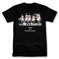 1996 Chicago Bulls Jordan 72-10 Graphic T Shirt Vintage Style Basketball Fan Tee picture