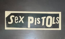 Sex Pistols Original circa 1977 Virgin Records Promo Banner Punk 19x6.25 Vintage picture