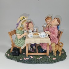 Prayers and Promises Tea for Two Figurine by Demdaco #4160 picture
