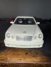 Vintage Mercedes-Benz E55 AMG Plastic Promo Model Car - White - Good Condition picture