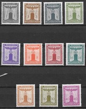 Germany 3rd Reich 1942 Mi# 155-165 Official Party Stamps (No Watermark) MNH ** picture