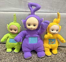 Vintage 1998 Playskool Teletubbies Talking Plush Lot of 3 WORKING Tinky Dipsy La picture