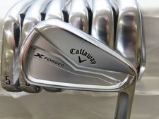 Used Callaway 2024 X Forged Iron Set 4-PW Dynamic Gold Mid 115 S300 Stiff Steel picture