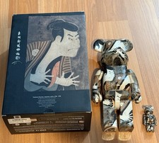 BE@RBRICK Toshusai Sharaku Edohei 400% 100% Set Medicom Toy Japan Limited New JP picture