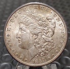 1889 S Morgan Silver Dollar Us Coin Better Date Au++ / Unc San Francisco Mint picture