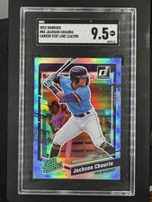 /230 Jackson Chourio SGC 9.5 2023 Panini Donruss Rated ProspectCareer Stat Line picture