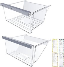 2 PACK W11162443 & W11162446 Refrigerator Crisper Drawer For Whirlpool Fridge picture