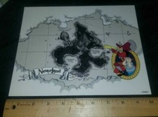 DISNEY - DLR NEVERLAND GWP Pin Illustration Map / Card  Lot of 10 Cards/Maps picture