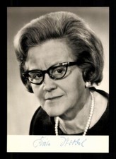 Käte Strobel 1907-1996 SPD Federal Ministry 1966-69 Original Signed # BC 203736 picture