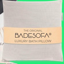 BADESOFA Luxury Bath Pillow Medium Ivory Pearl - Quick-Drying Bath Back Pillow picture