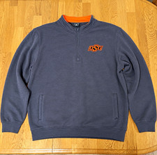 Colosseum Men's OSU 1/4 Zip Fleece Pullover Sweatshirt Charcoal 2XL picture