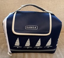 Kanga Insulated Cooler /Lunch Bag 12 Cans  Dark Blue Sailboats Theme picture
