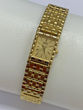 Gorgeous Vintage Ladies Seiko Quartz Tank Watch Gold Tone Bracelet 1NO1-5A69 picture