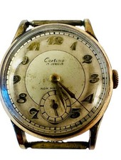 Vintage Certina 1940’s - 50’s  Mens 15 Jewel Swiss Watch - Winds And Works picture