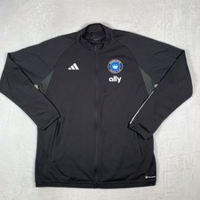Charlotte FC Adidas Jacket Mens XL Black MLS Soccer Slim Fit AEROREADY Track Top picture