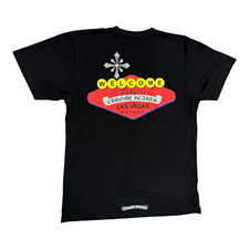 Chrome Hearts Las Vegas Graphic Print Black Cotton T-Shirt, Unisex Adults M picture