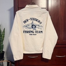 True Vintage marina dock Fishing Team “wild Bill” Flock Harrington Jacket picture