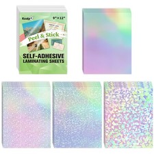 25 Mixed Koala Holographic Sticker Paper Clear Self-Adhesive Laminating Overlay picture