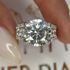 6.50CT Round Lab Grown Diamond New Antique Style Engagement Gift Ring 14k Gold picture