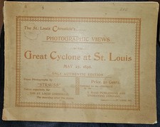 Vintage Book: Great Cyclone at St. Louis May 27 1896 Photographic Views  picture