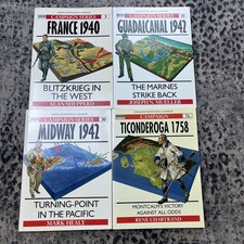 Lot of 4 Osprey Military Campaign Series - # 3/18/30/76 WWII & Ticonderoga picture