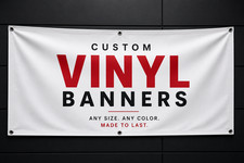 Custom Vinyl Banner 13oz Heavy Duty Waterproof UV Resistant Fast Ship picture