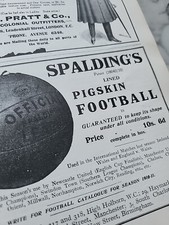 1911 Spaldings Pigskin Football Advert picture