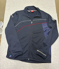 PUMA BMW Motorsport Men's Full-Zip Track Jacket Navy Blue Size M picture