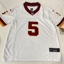 Jayden Daniels #5 White Men's Adult Embroidered Jersey Sizes S-4XL picture