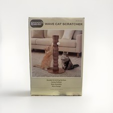 Friends Forever Wave Cat Scratcher 28” Scratching Post Wood Base Catnip Toy picture