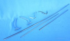 1970-72 Pontiac GTO Lemans Vinyl Top Trim Moldings - Refinished & Polished OEM picture