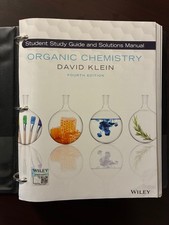 Organic Chemistry student study guide by David Klein, 4th edition, loose leaf picture