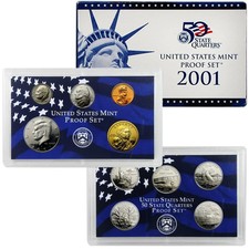 2001 S Proof Set - 10 Coin Set - San Francisco picture