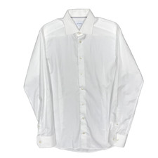 Eton Dress Shirt Slim Fit Signature Twill Cotton Lyocell White 15.5 Medium picture